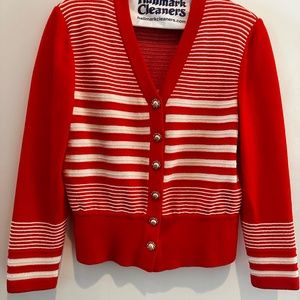 ST JOHN 2 Stripped Cardigans with 1 Skirt